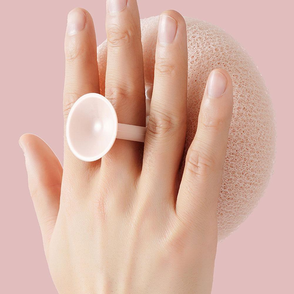 Shower Sponge Massage Nodules Ergonomic Ring Handle Suction Hook
