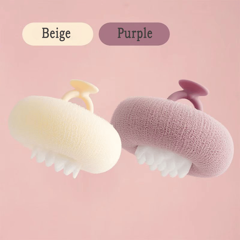 Shower Sponge Ultra-Fine Fibers & Massage Particles