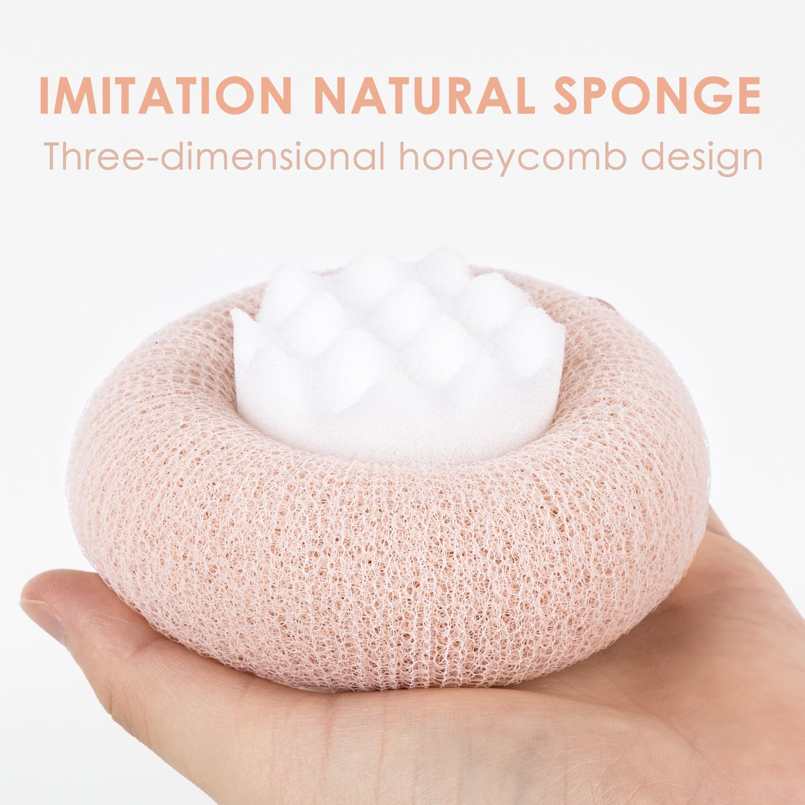 Shower Sponge Ultra-Fine Fibers & Massage Particles