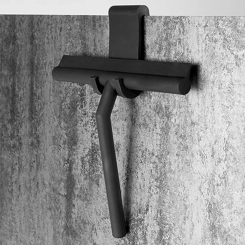 Shower Squeegee Soft Silicone Blade T-Handle & Adhesive Mount