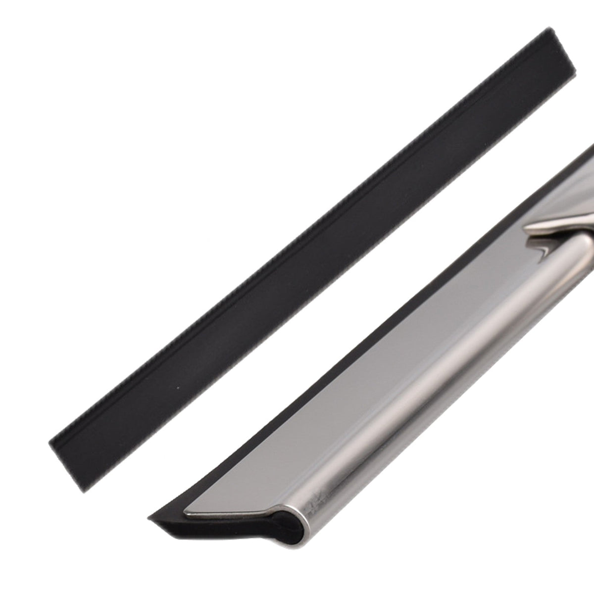 Shower Squeegee Stainless Steel Non-Slip Handle & Rubber Blade