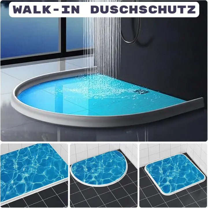 Shower Water Barrier Silicone-PVC Self-Adhesive 200 cm