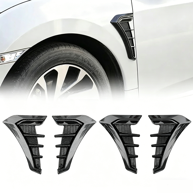 Side Vent Covers Carbon-Look Self-Adhesive & Weatherproof