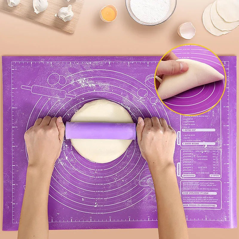 Silicone Baking Mat Non-Slip Printed Measurement Grid