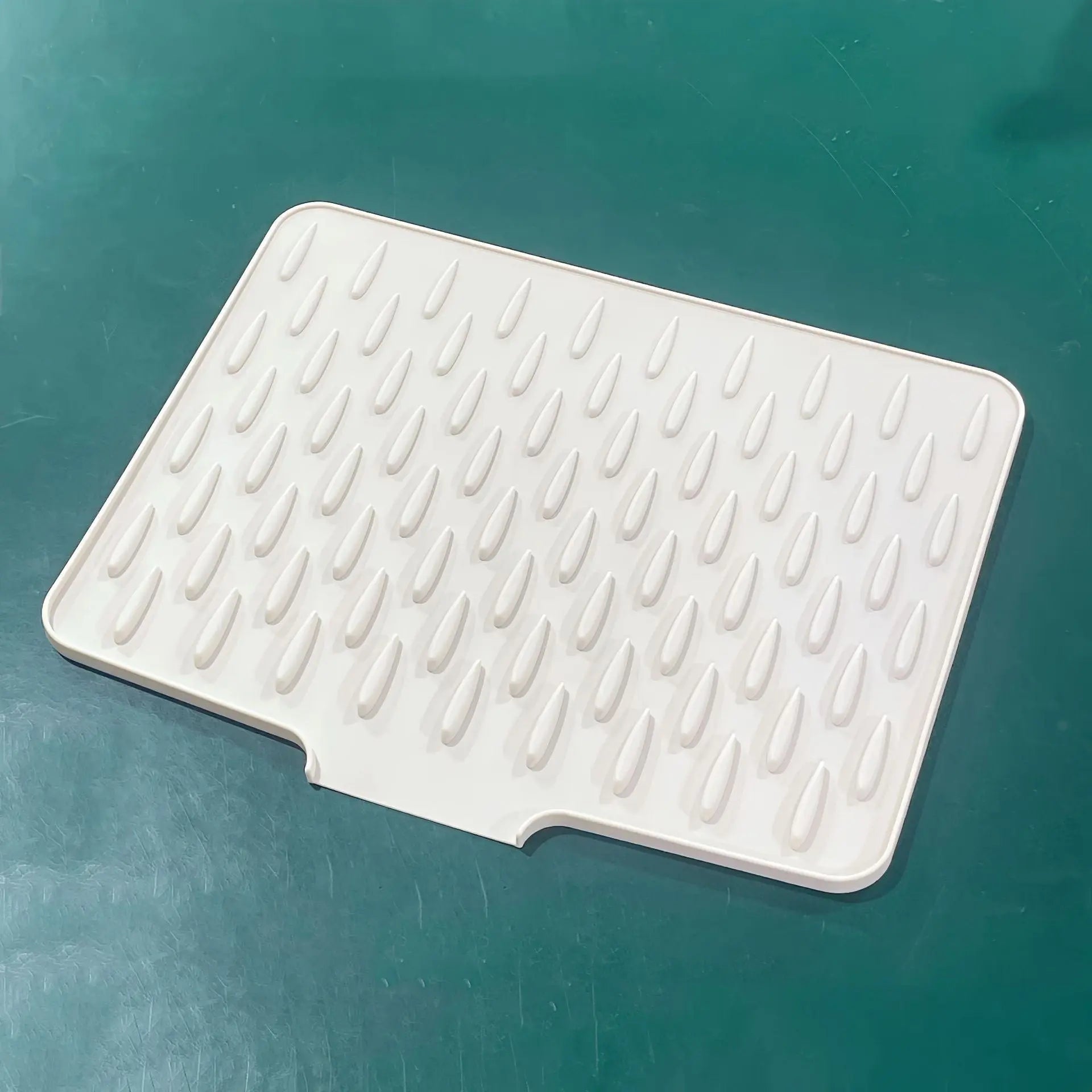 Silicone Drying Mat Raised Drainage Heat-Resistant & Space-Saving