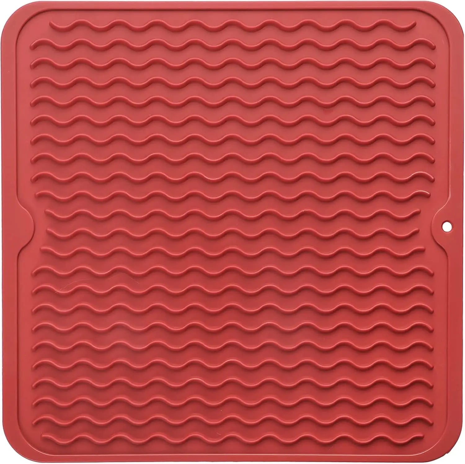 Silicone Drying Mat Ribbed Drainage Heat Resistant & BPA-Free