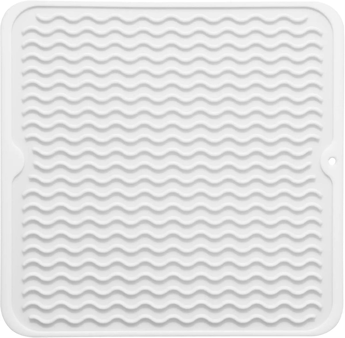 Silicone Drying Mat Ribbed Drainage Heat Resistant & BPA-Free