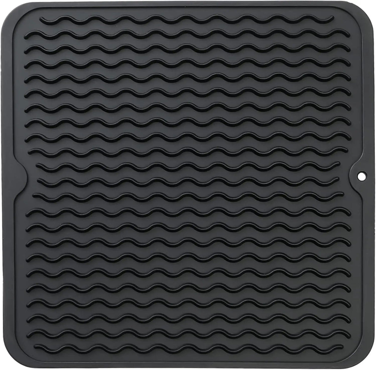 Silicone Drying Mat Ribbed Drainage Heat Resistant & BPA-Free