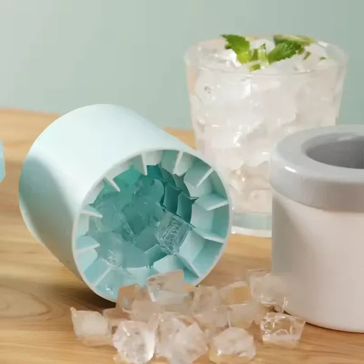 Silicone Ice Cube Tray One-Cup Small Cubes With Lid