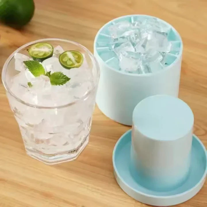 Silicone Ice Cube Tray One-Cup Small Cubes With Lid