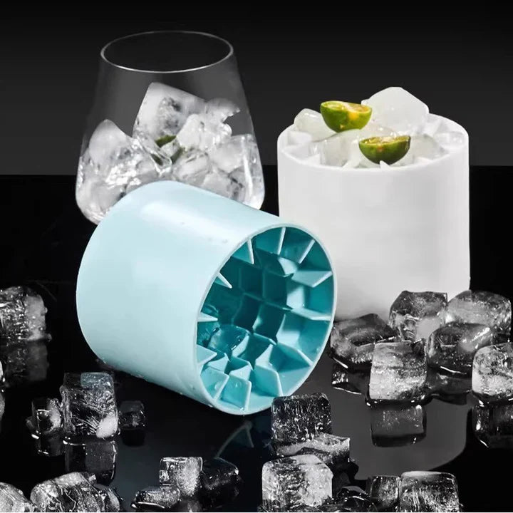 Silicone Ice Cube Tray One-Cup Small Cubes With Lid