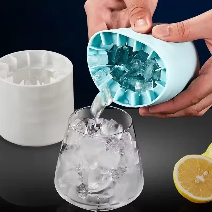 Silicone Ice Cube Tray One-Cup Small Cubes With Lid