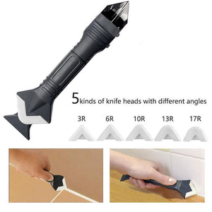 Silicone Joint Tool 3-in-1 V Blade & Six Profiles