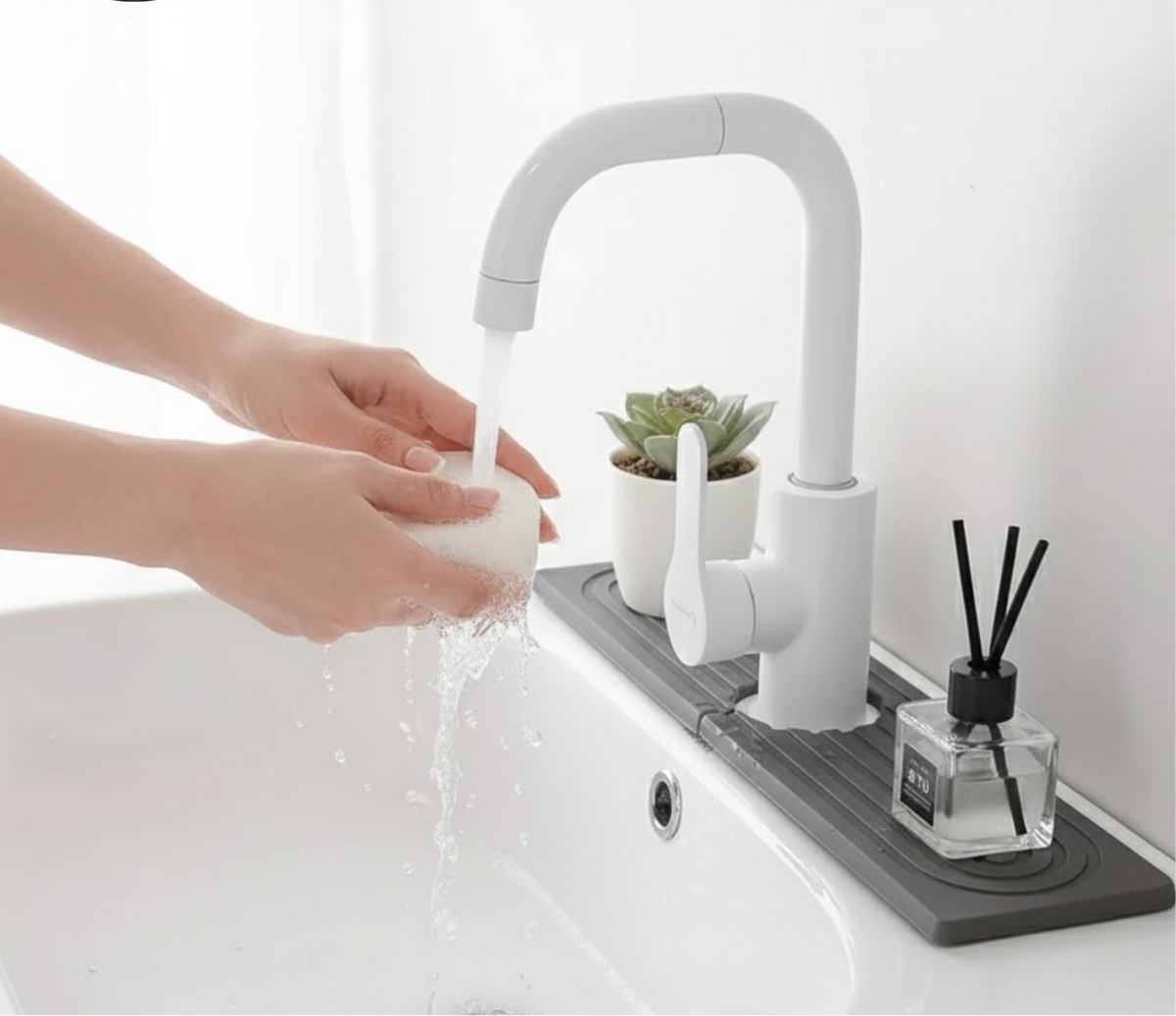 Sink Mat Diatomaceous Earth Instant Absorption Mold-Resistant