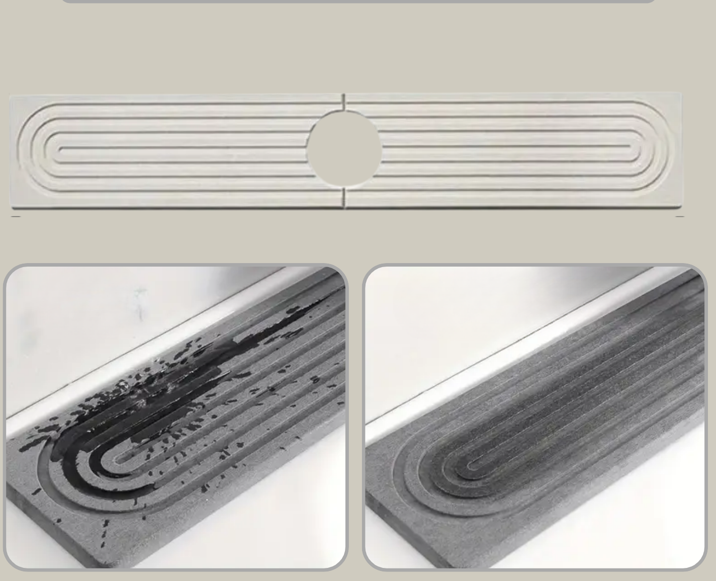 Sink Mat Diatomaceous Earth Instant Absorption Mold-Resistant