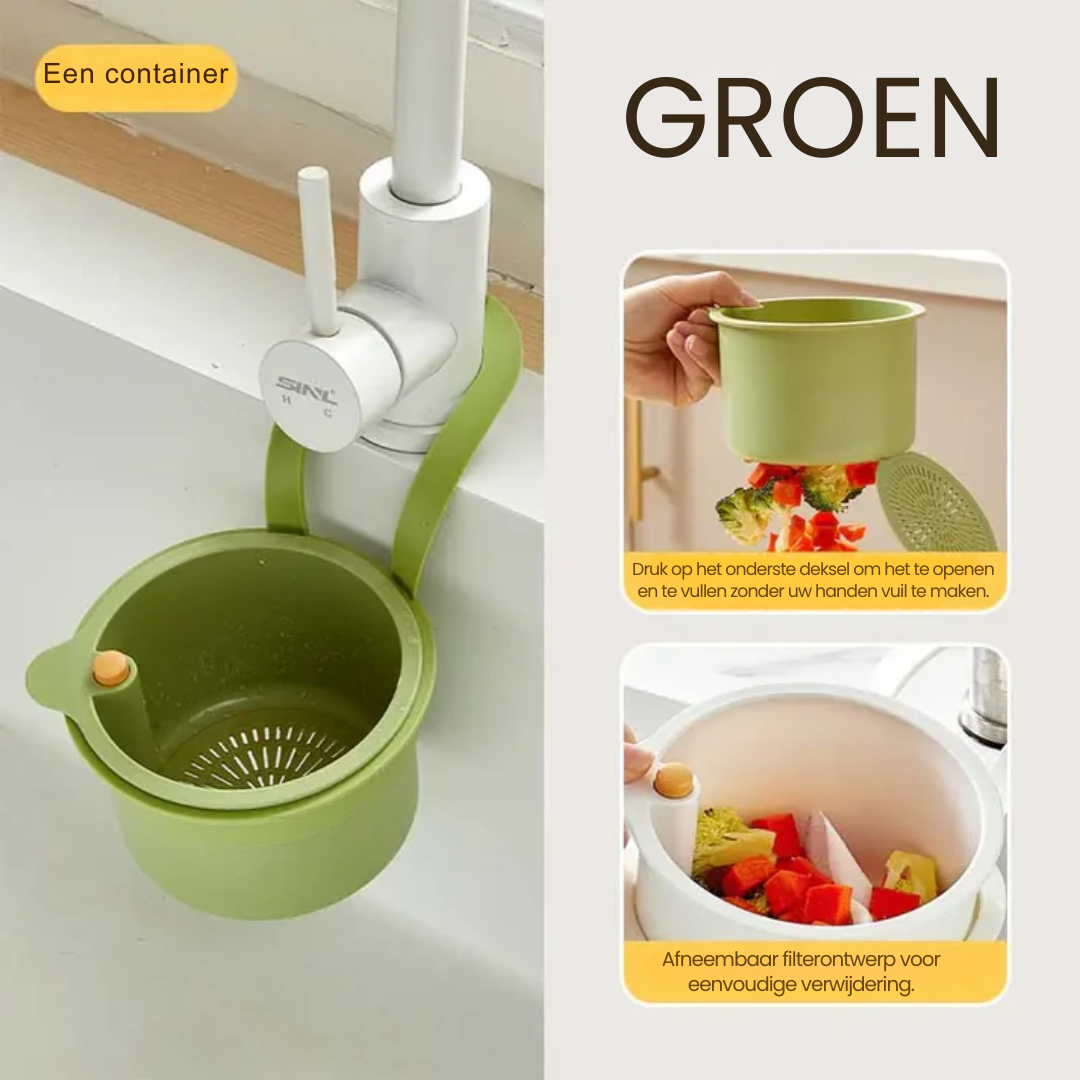 Sink Strainer 2-In-1 Double-Layer Rustproof & Odor-Neutralizing