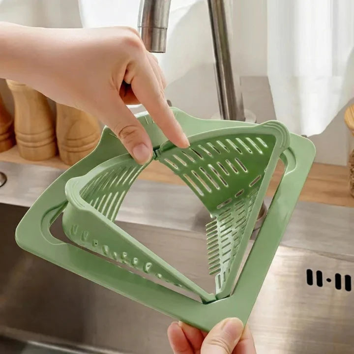 Sink Strainer Triangular Corner Open Slots