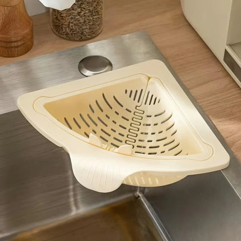 Sink Strainer Triangular Corner Open Slots