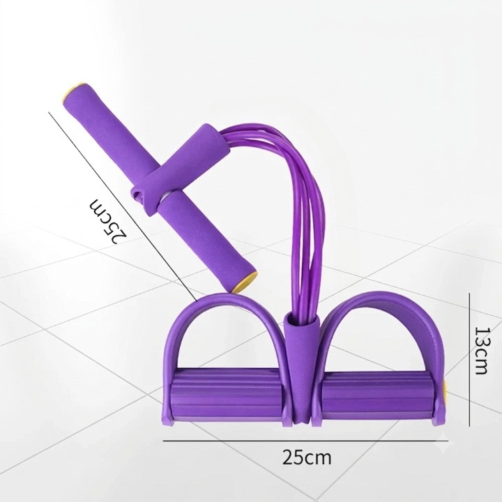Sit-Up Trainer Elastic Resistance & Foot Pedals
