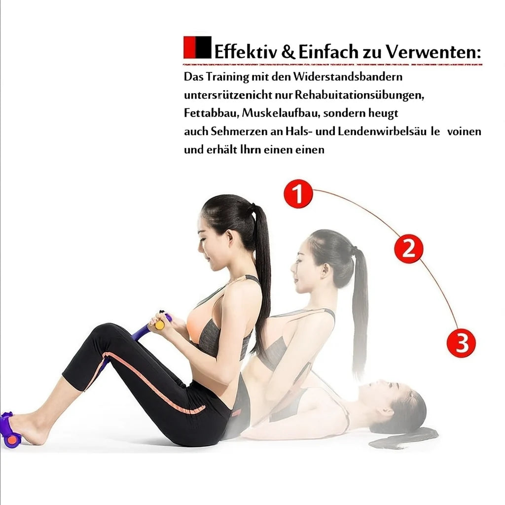 Sit-Up Trainer Non-Slip Pedals & Reinforced Pull Rods