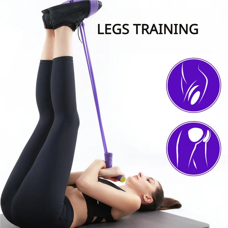 Sit-Up Trainer Non-Slip Pedals & Reinforced Pull Rods