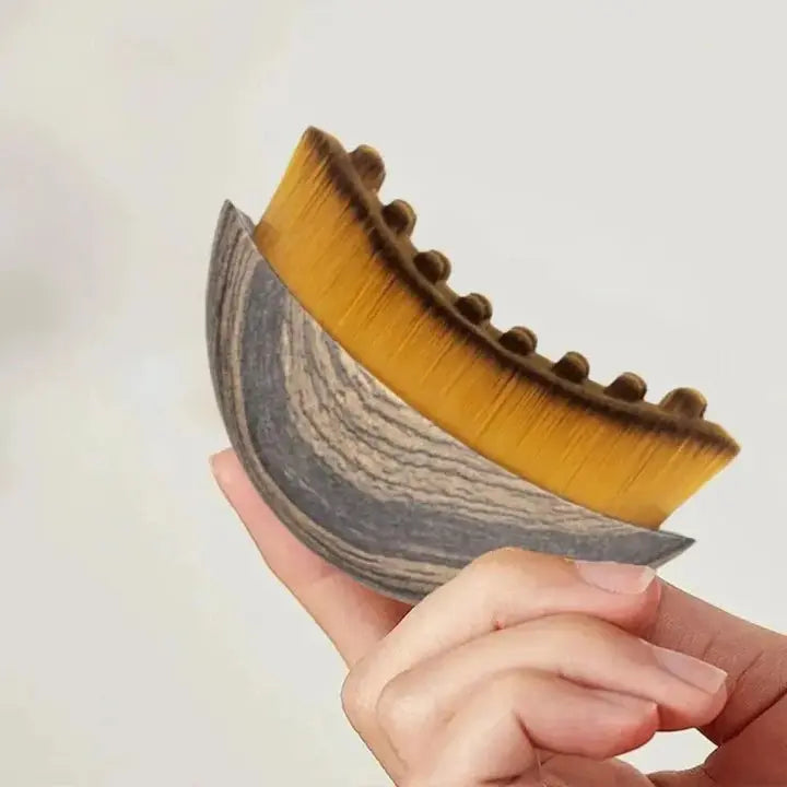Skin Care Brush Natural Bristles Wooden Handle Gentle Exfoliation
