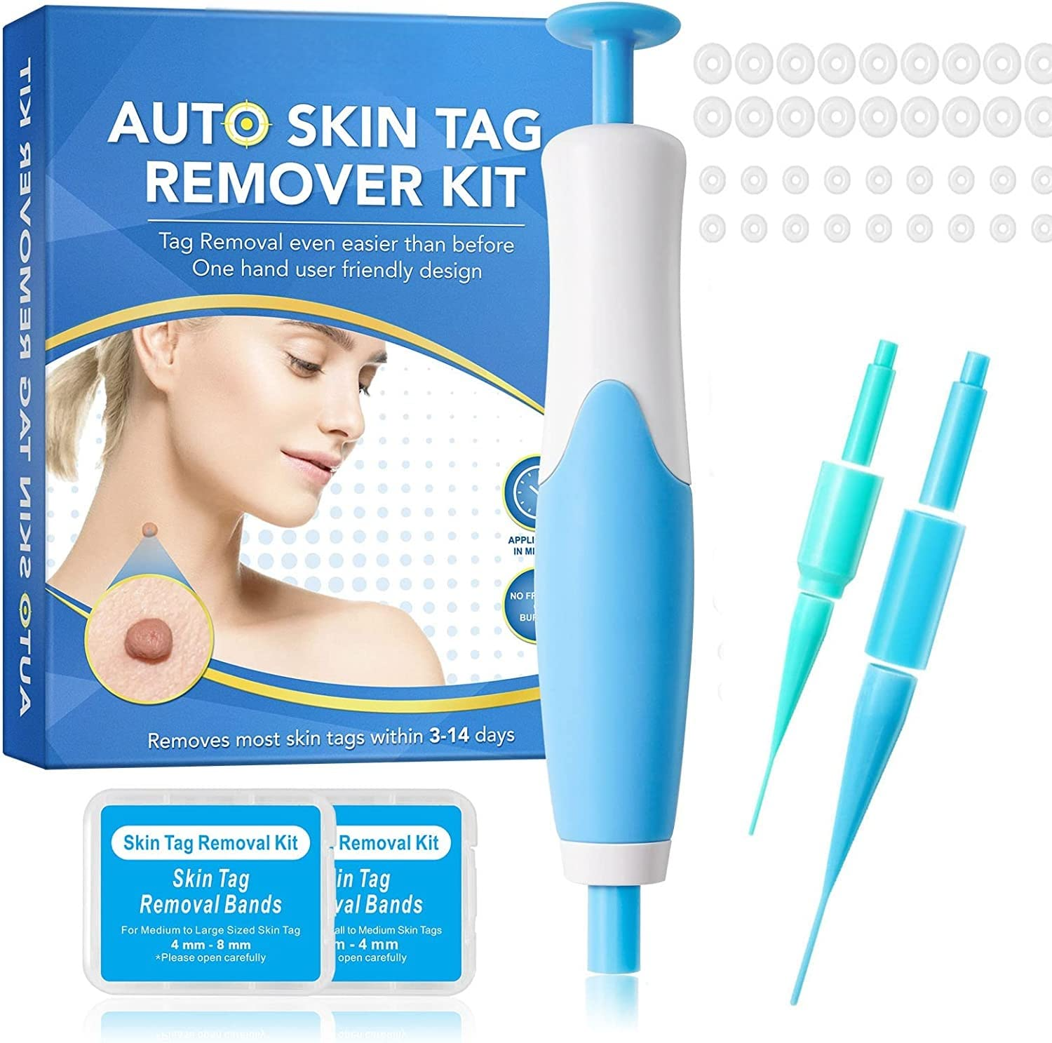 Skin Spot Removal Kit Painless Applicator Silicone Bands