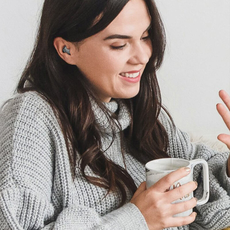 Sleep Earbuds Ergonomic Low-Profile Dual Noise-Canceling 24-Hour