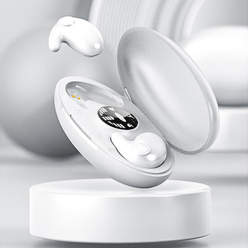 Sleep Earbuds Ergonomic Low-Profile Dual Noise-Canceling 24-Hour