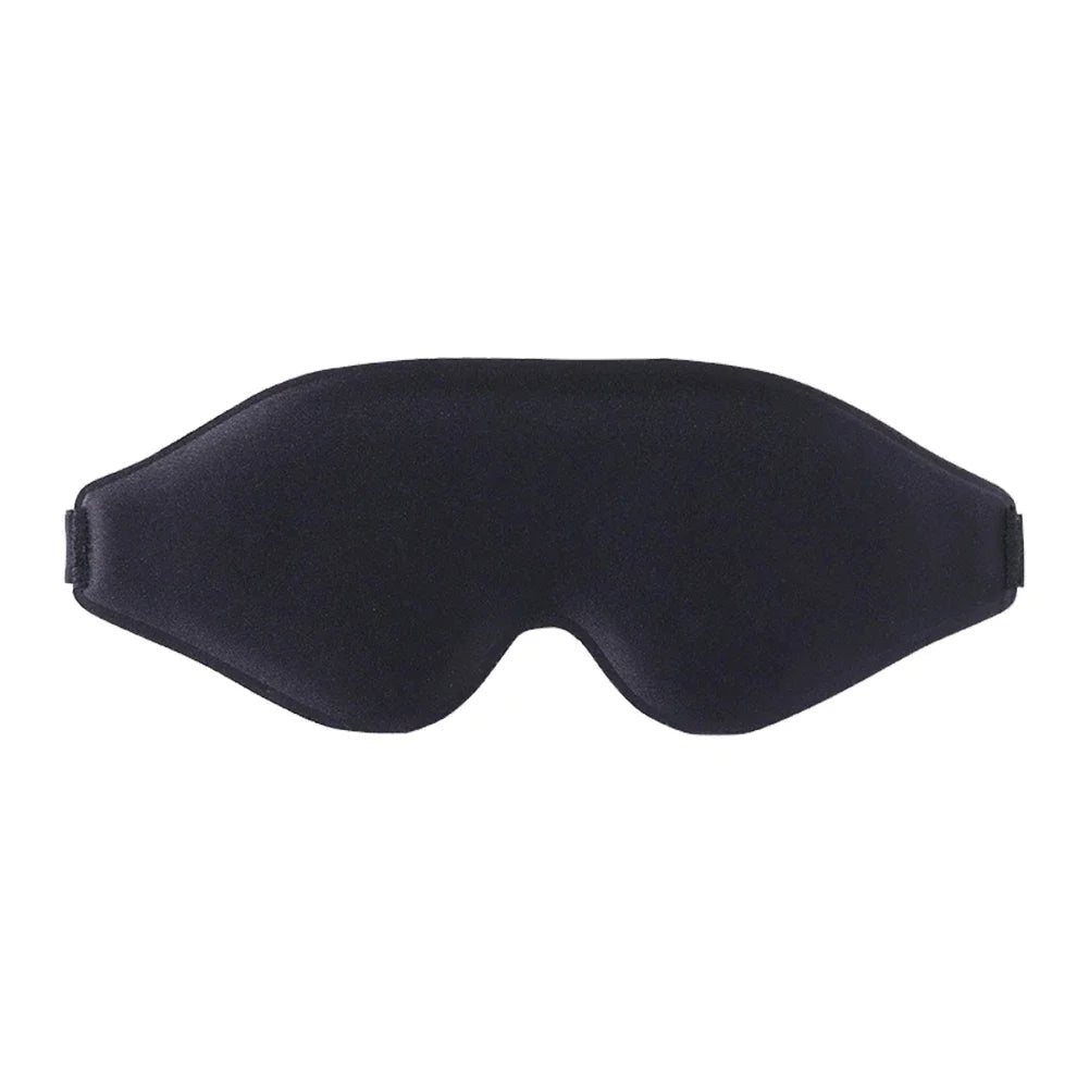Sleep Mask 3D Contoured Light-Blocking Adjustable Strap