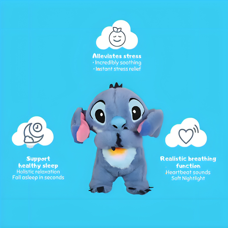 Sleep Plush Toy Breathing Simulator No Batteries