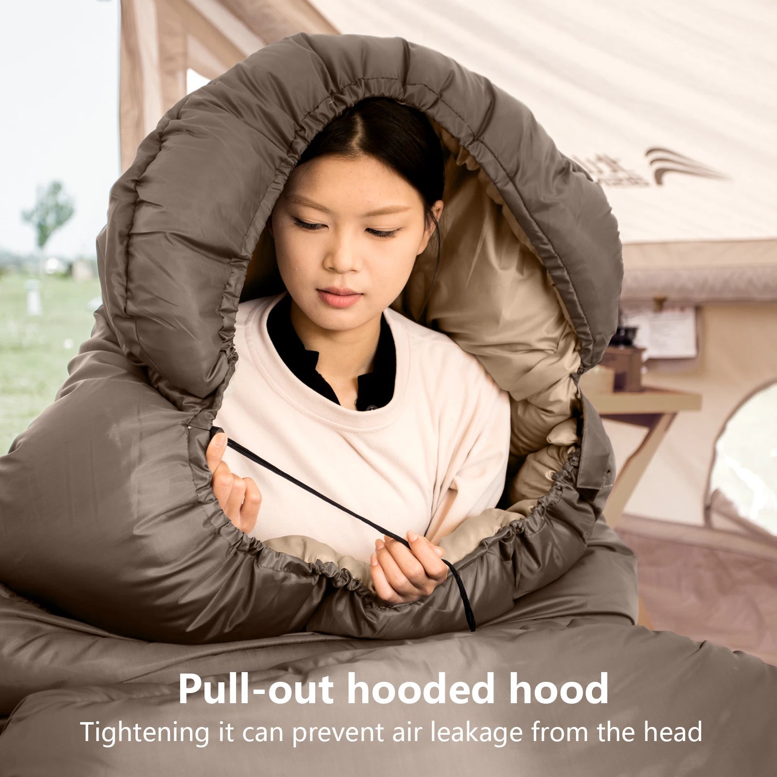 Sleeping Bag Extra Wide 100 cm All-Season