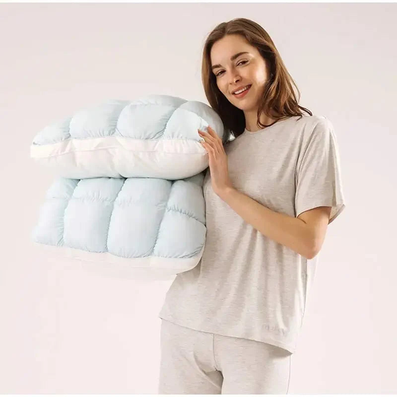 Sleeping Pillow Ergonomic Neck Support Machine Washable Cover
