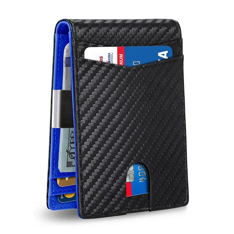 Slim Bifold Wallet RFID Blocking Money Clip