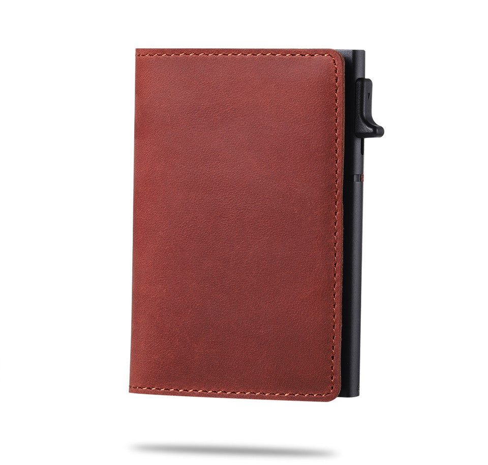 Slim Card Holder Carbon Auto Eject & AirTag Compartment