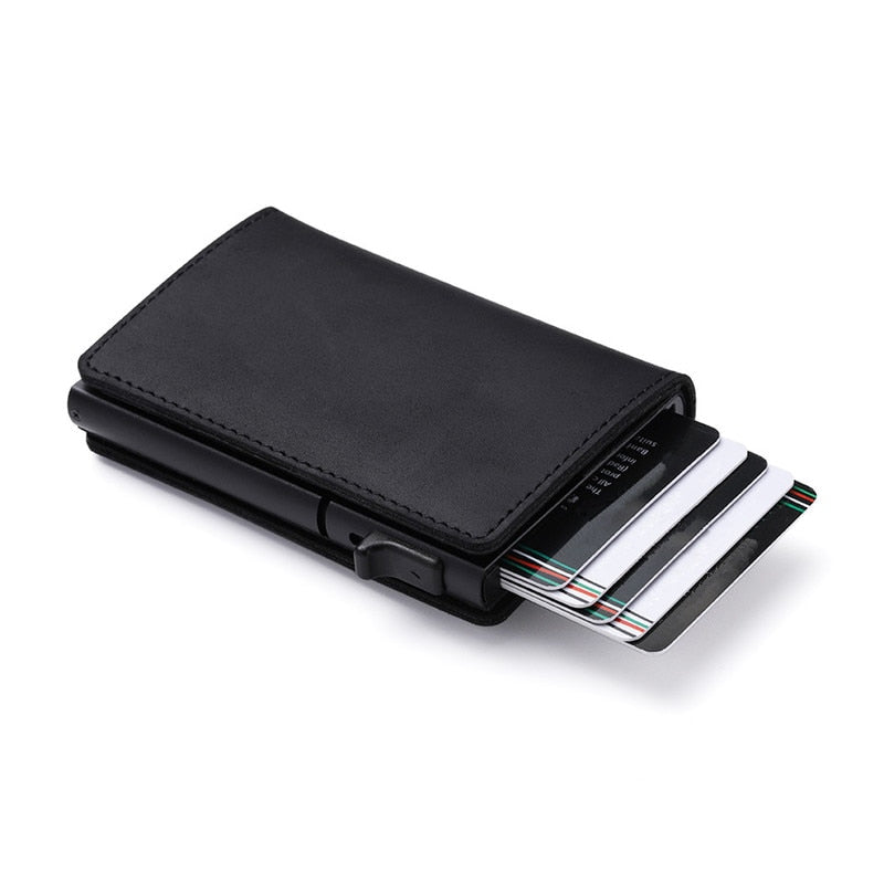 Slim Card Holder Carbon Auto Eject & AirTag Compartment