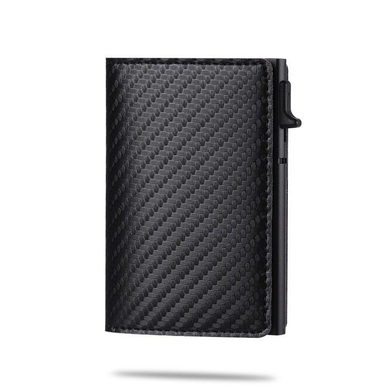 Slim Card Holder Carbon Auto Eject & AirTag Compartment