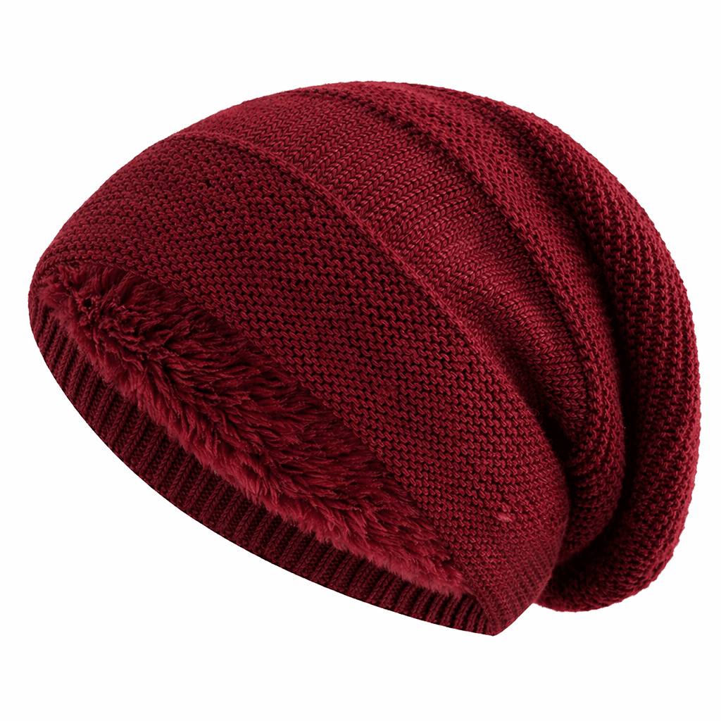 Slouchy Beanie Fleece-Lined Loose Fit
