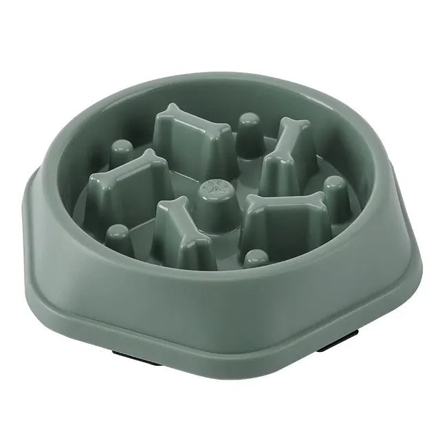 Slow Feeder Bowl Raised Silicone Ridges Dishwasher Safe