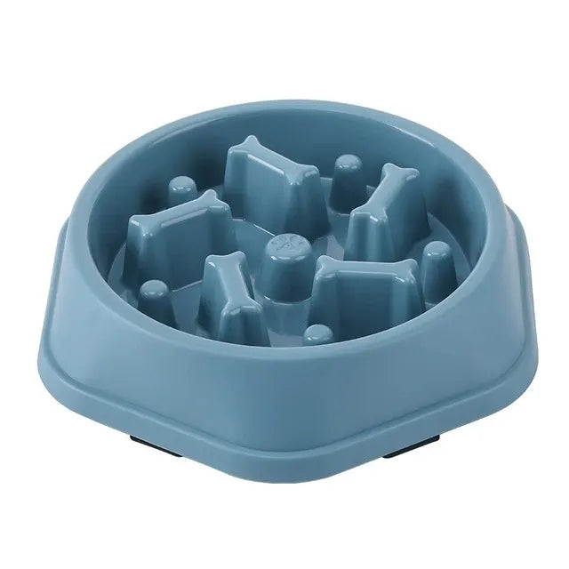 Slow Feeder Bowl Raised Silicone Ridges Dishwasher Safe