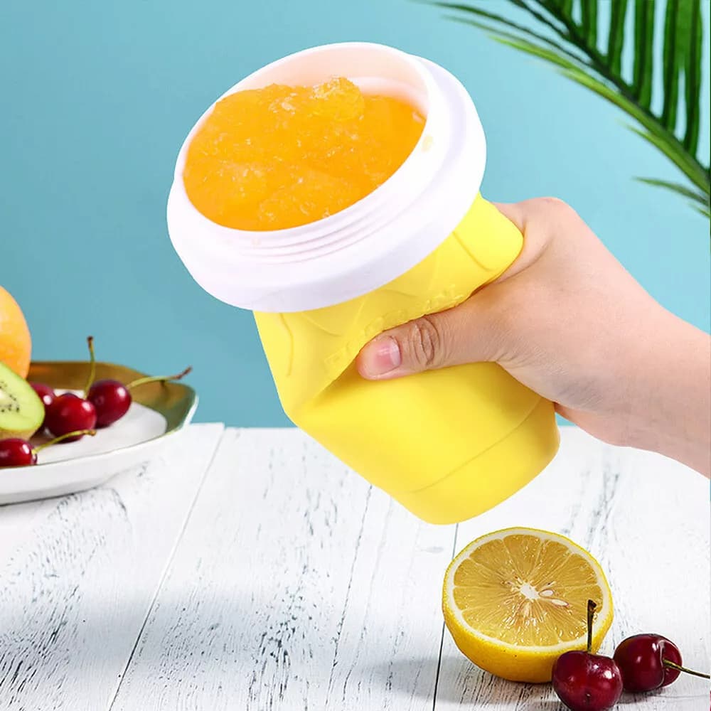 Slush Maker Cup Silicone Cooling Core Leak-Proof Dome Lid