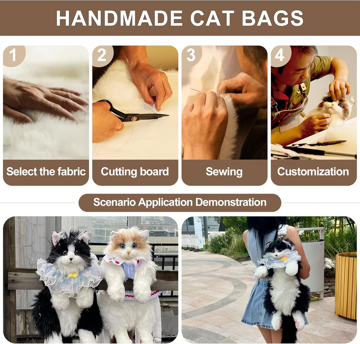 Small Pet Carrier Convertible Sling Padded Liner Adjustable Strap