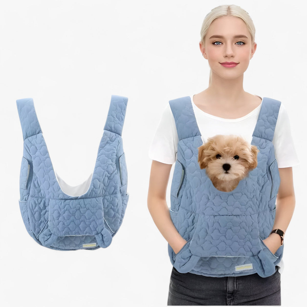 Small Pet Carrier Water-Repellent Oxford Padded Straps