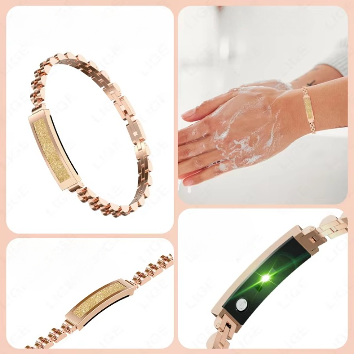 Smart Bracelet Stainless Steel Chain Activity & Sleep Tracker