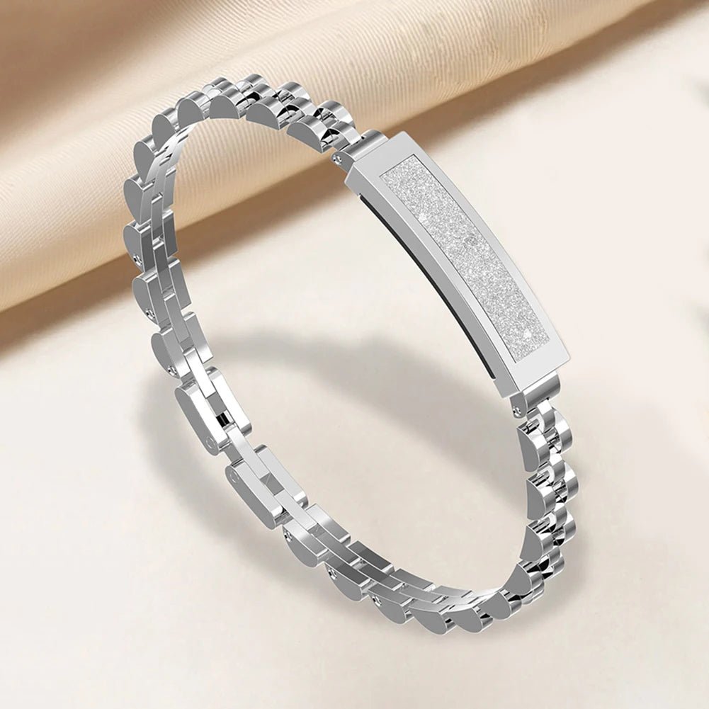 Smart Bracelet Stainless Steel Chain Activity & Sleep Tracker
