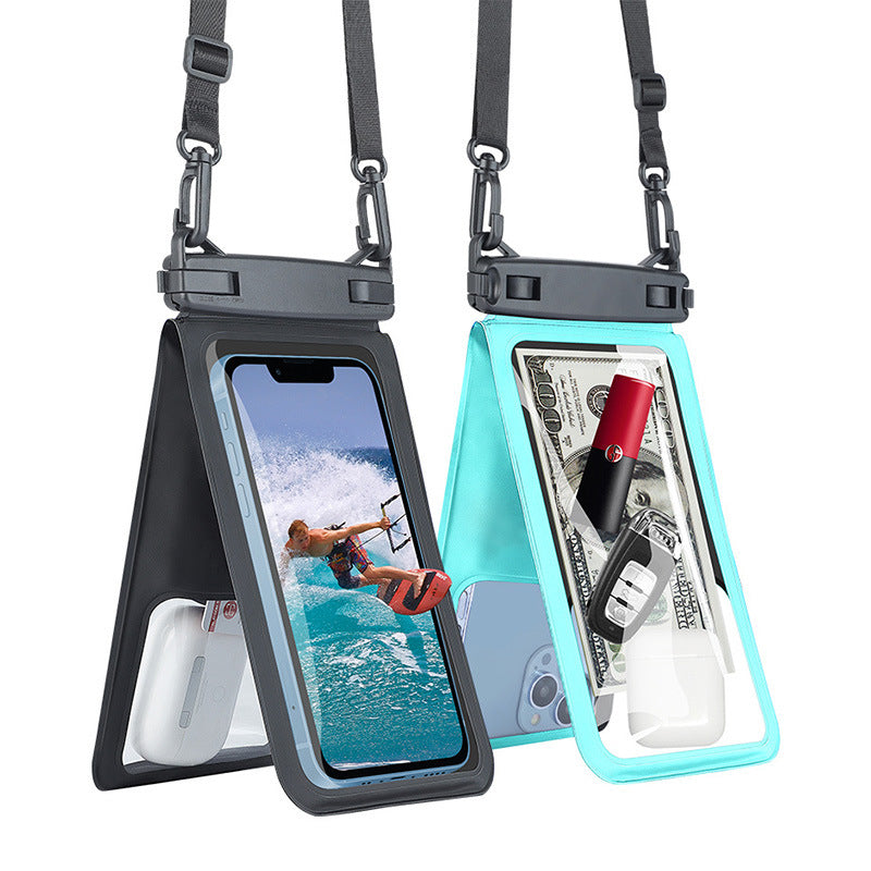 Smartphone Case Waterproof Transparent Touchscreen Window & Adjustable Strap
