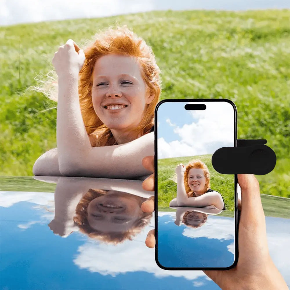 Smartphone Mirror Lens Optical Glass Clip-On Universal Fit