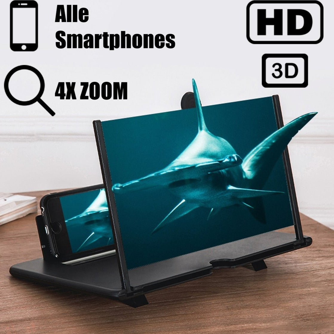 Smartphone Screen Magnifier Foldable 3-4x Magnification & Eye Protection