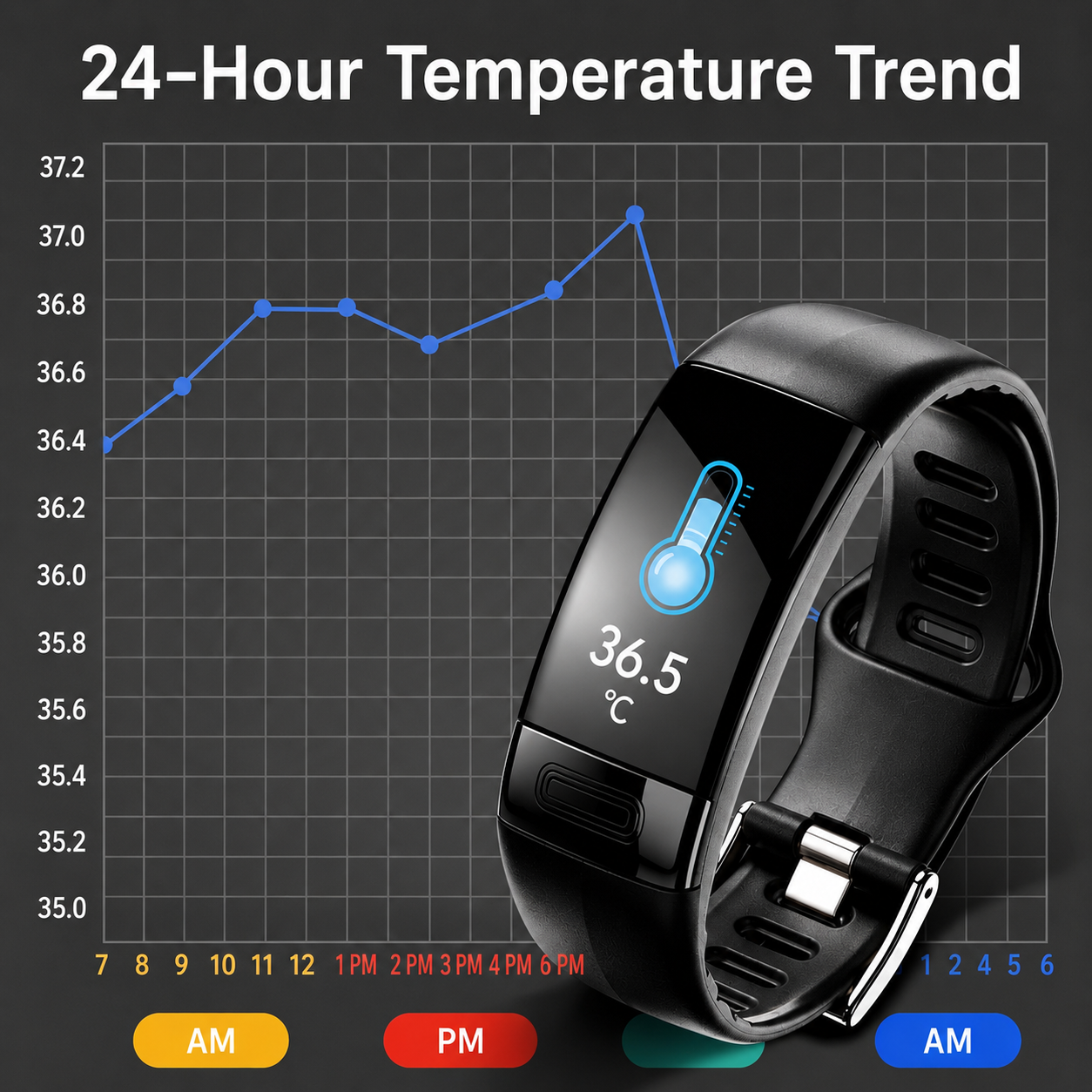 Smartwatch ECG & Blood Pressure Sleep Tracking