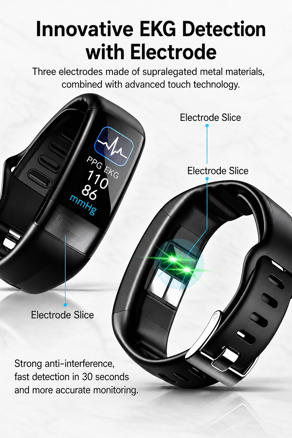 Smartwatch ECG & Blood Pressure Sleep Tracking